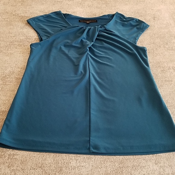 WHBM teal cap sleeve shirt - Picture 1 of 2